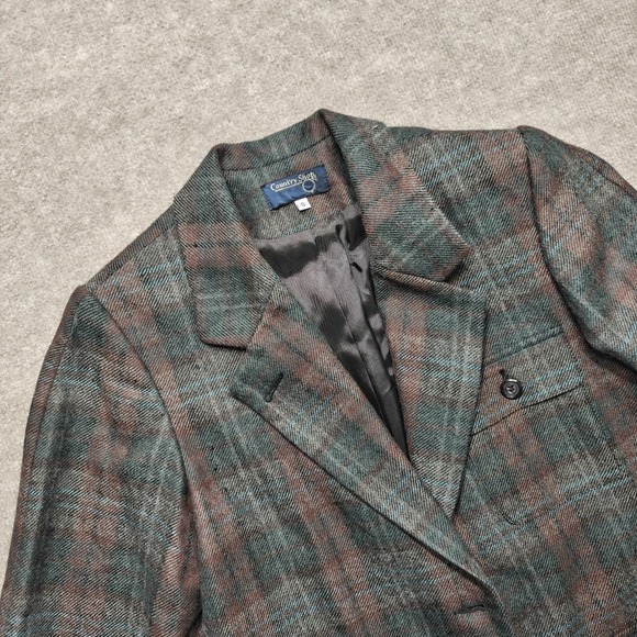 Vintage Country Shop Blazer Coat Sz S Tweed Academia Preppy Wool & Alpaca